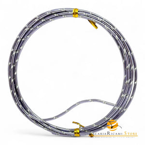 FILO In Alluminio Colorato LAVORATO - Colore: 2 mmX2 metri - LILLA 842437 - by LacariaRicami.Store