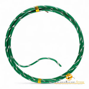 FILO In Alluminio Colorato LAVORATO - Colore: 2 mmX2 metri - VERDE 842437 - by LacariaRicami.Store