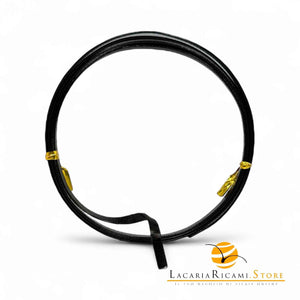 FILO In Alluminio Colorato PIATTO 5 mmX1 metri - NERO RUVIDO - LacariaRicami.Store