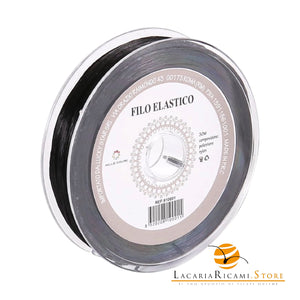 Filo Trasparente per Bigiotteria - Colore: NERO 0,4 mm - 30 metri - by LacariaRicami.Store