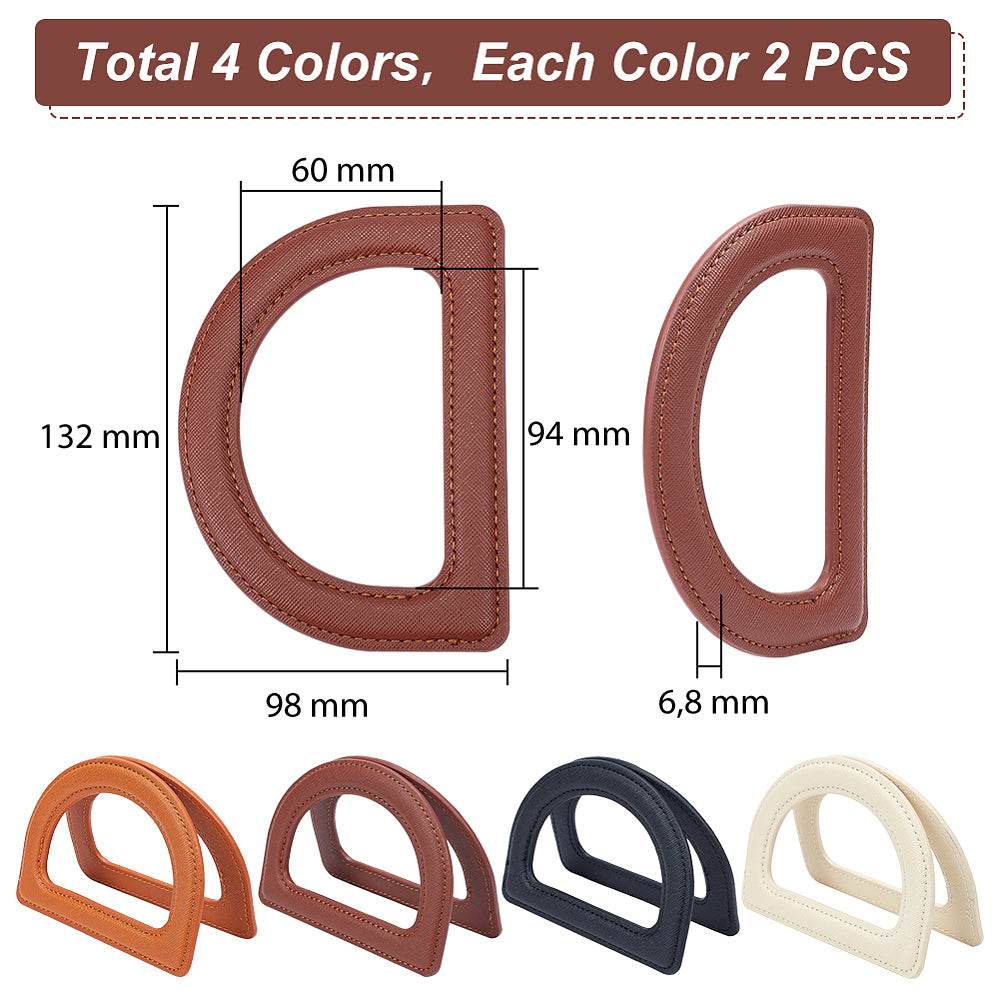 MANICI In Pelle a D - 98x132 mm - - LacariaRicami.Store