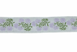 NASTRO Jacquard Floreale - Colore: FLOREALE – 02 – 3 Cm - by LacariaRicami.Store