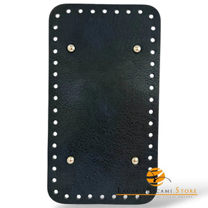 FONDO Borse Con Piedini 25X14 cm - MAS Srl - Colore: BLU NOTTE - by LacariaRicami.Store