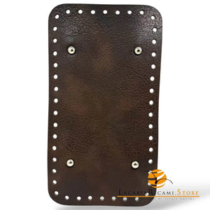 FONDO Borse Con Piedini 25X14 cm - MAS Srl - Colore: MARRONE - by LacariaRicami.Store