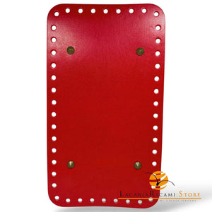 FONDO Borse Con Piedini 25X14 cm - MAS Srl - Colore: ROSSO - by LacariaRicami.Store