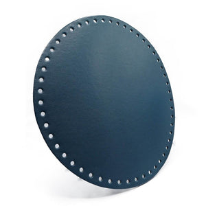 Fondo Per BORSE Tondo 23 Cm In Ecopelle - Colore: BLU NOTTE - by LacariaRicami.Store