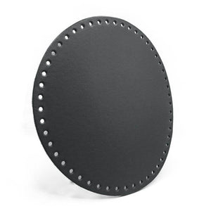 Fondo Per BORSE Tondo 23 Cm In Ecopelle - Colore: GRIGIO - by LacariaRicami.Store