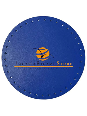 Fondo Per BORSE Tondo - 18 Cm - Colore: BLU - by LacariaRicami.Store