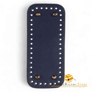 Fondo Per BORSE Con Piedini - 18x8 Cm BLU SCURO - LacariaRicami.Store