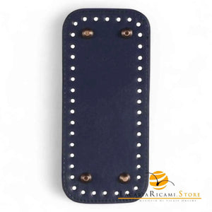 Fondo Per BORSE Con Piedini - 18x8 Cm - Colore: BLU SCURO - by LacariaRicami.Store