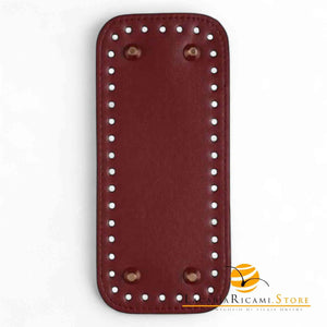 Fondo Per BORSE Con Piedini - 18x8 Cm BORDEAUX - LacariaRicami.Store