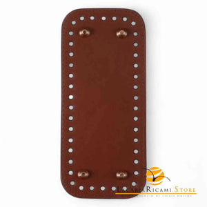Fondo Per BORSE Con Piedini - 18x8 Cm - Colore: MARRONE - by LacariaRicami.Store