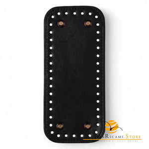 Fondo Per BORSE Con Piedini - 18x8 Cm NERO - LacariaRicami.Store