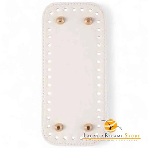 Fondo Per BORSE Con Piedini - 18x8 Cm - Colore: PANNA - by LacariaRicami.Store