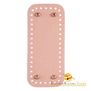 Fondo Per BORSE Con Piedini - 18x8 Cm - Colore: ROSA - by LacariaRicami.Store