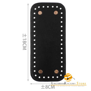 Fondo Per BORSE Con Piedini - 18x8 Cm - LacariaRicami.Store