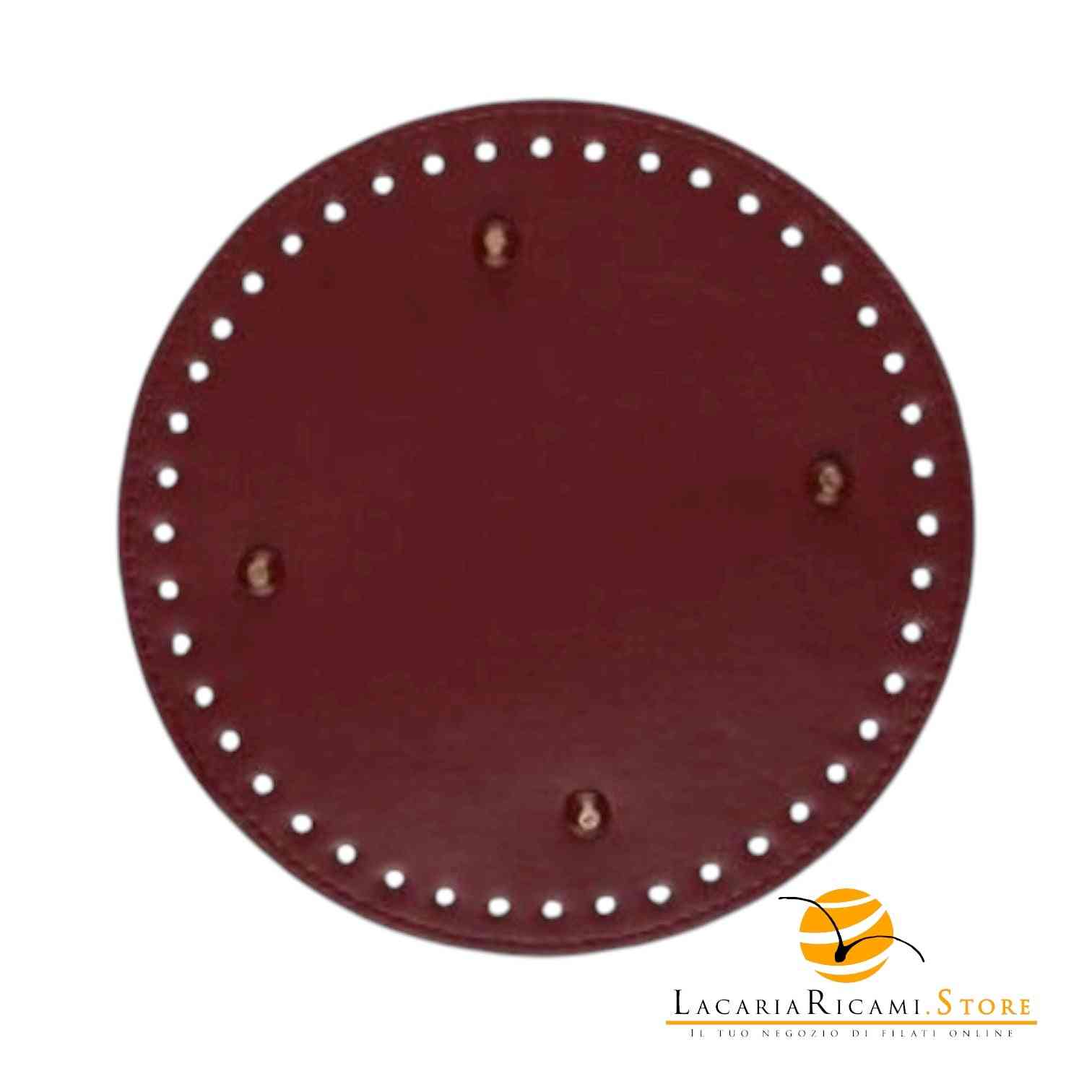 Fondo Per BORSE Con Piedini - 19 Cm BORDEAUX - LacariaRicami.Store