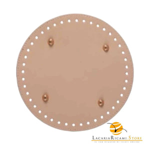 Fondo Per BORSE Con Piedini - 19 Cm - Colore: CREMA - by LacariaRicami.Store