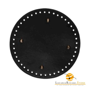 Fondo Per BORSE Con Piedini - 19 Cm - Colore: NERO - by LacariaRicami.Store