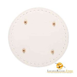 Fondo Per BORSE Con Piedini - 19 Cm PANNA - LacariaRicami.Store