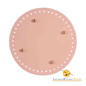 Fondo Per BORSE Con Piedini - 19 Cm - Colore: ROSA - by LacariaRicami.Store