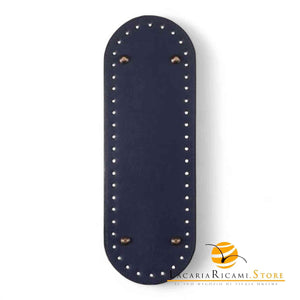 Fondo Per BORSE Con Piedini - 29,5x10 Cm BLU SCURO - LacariaRicami.Store