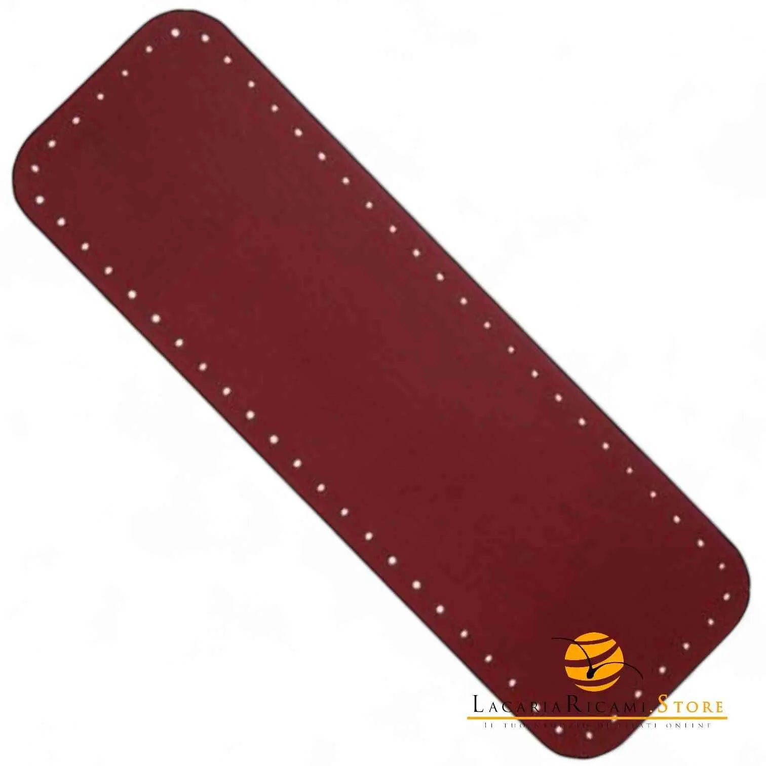 Fondo Per BORSE - 40x13 Cm EcoPelle - Colore: BORDEAUX - by LacariaRicami.Store