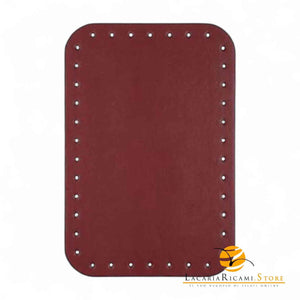 Fondo Per BORSE - 23x15,5 Cm EcoPelle BORDEAUX - LacariaRicami.Store