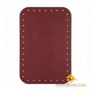 Fondo Per BORSE - 23x15,5 Cm | EcoPelle - Colore: BORDEAUX - by LacariaRicami.Store