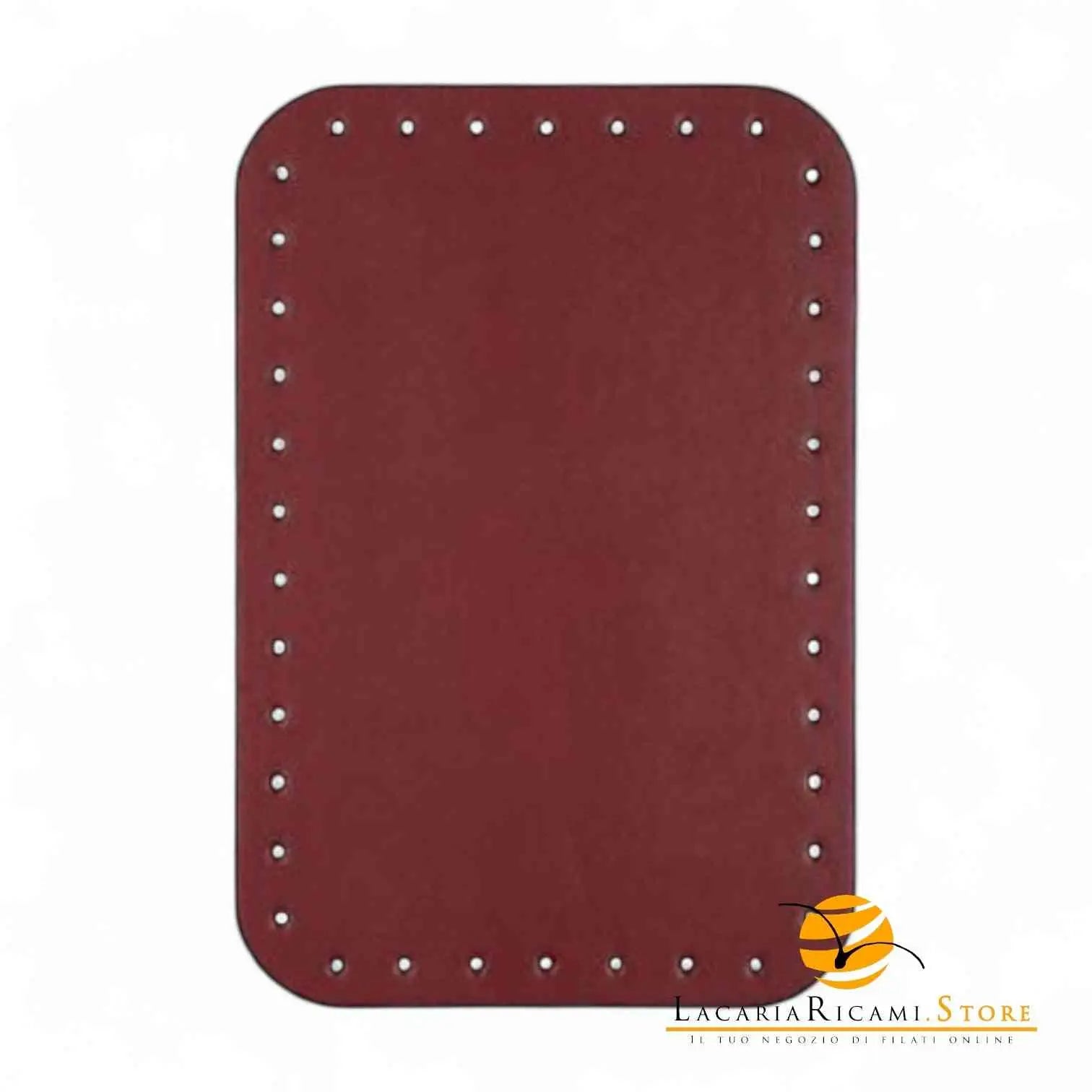 Fondo Per BORSE - 23x15,5 Cm | EcoPelle - Colore: BORDEAUX - by LacariaRicami.Store