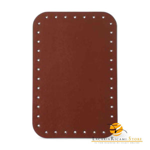Fondo Per BORSE - 23x15,5 Cm EcoPelle MARRONE - LacariaRicami.Store