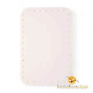 Fondo Per BORSE - 23x15,5 Cm | EcoPelle - Colore: PANNA - by LacariaRicami.Store
