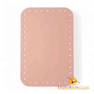Fondo Per BORSE - 23x15,5 Cm | EcoPelle - Colore: ROSA - by LacariaRicami.Store