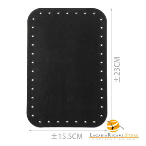 Fondo Per BORSE - 23x15,5 Cm | EcoPelle - Colore: - by LacariaRicami.Store