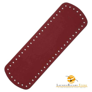 Fondo Per BORSE - 30x10 Cm | EcoPelle - Colore: BORDEAUX - by LacariaRicami.Store