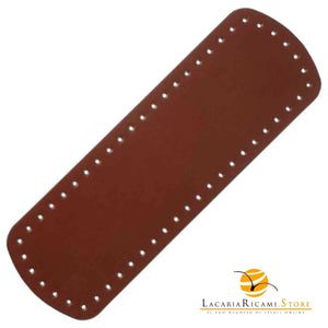 Fondo Per BORSE - 30x10 Cm | EcoPelle - Colore: MARRONE - by LacariaRicami.Store