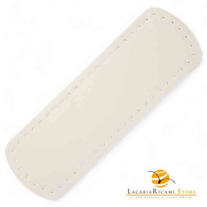 Fondo Per BORSE - 30x10 Cm | EcoPelle - Colore: PANNA - by LacariaRicami.Store