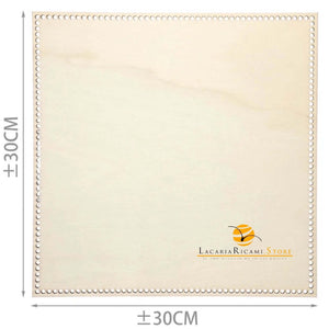 FONDO di LEGNO - Colore: QUADRATO = 30x30 Cm - by LacariaRicami.Store