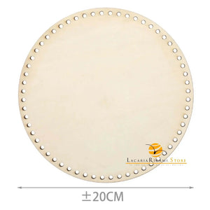 FONDO di LEGNO - Colore: TONDO = 20 Cm - by LacariaRicami.Store