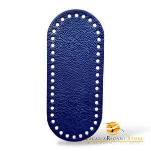 FONDO in VERA PELLE - MAS Srl - Colore: 20x9 cm - BLU - by LacariaRicami.Store