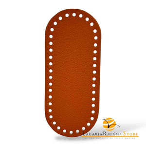 FONDO in VERA PELLE - MAS Srl per Borse 20x9 cm - CUOIO - LacariaRicami.Store