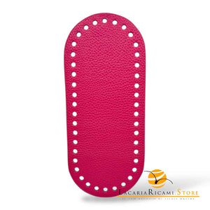 FONDO in VERA PELLE - MAS Srl per Borse 20x9 cm - FUXIA - LacariaRicami.Store