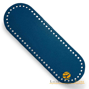 FONDO in VERA PELLE - MAS Srl per Borse 30X10 cm - PETROLIO - LacariaRicami.Store