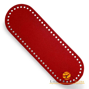 FONDO in VERA PELLE - MAS Srl - Colore: 30X10 cm - ROSSO - by LacariaRicami.Store