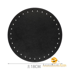 Fondo Per BORSE Tondo - 18 Cm - Colore: - by LacariaRicami.Store