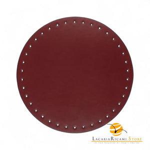 Fondo Per BORSE Tondo - 18 Cm - Colore: BORDEAUX - by LacariaRicami.Store