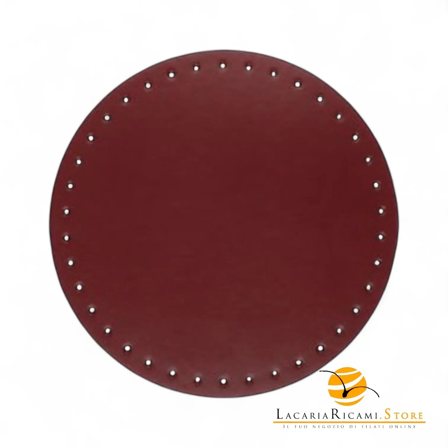 Fondo Per BORSE Tondo - 22 Cm - Colore: BORDEAUX - by LacariaRicami.Store