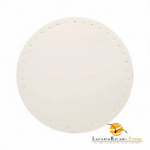 Fondo Per BORSE Tondo - 22 Cm - Colore: PANNA - by LacariaRicami.Store