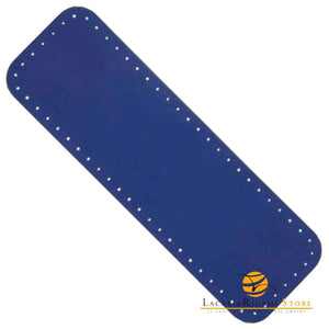 Fondo Per BORSE - 40x13 Cm EcoPelle - Colore: BLU - by LacariaRicami.Store