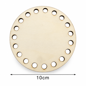 FONDO di LEGNO - MAS Srl - Colore: TONDO = 10 Cm - by LacariaRicami.Store